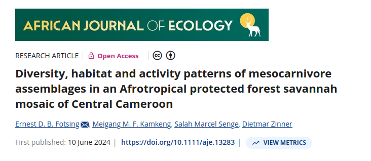 First page of the article: Camera Trapping to Assess Diversity, Habitat Use and Activity Patterns of Mammals in a Tropical Hotspot Area